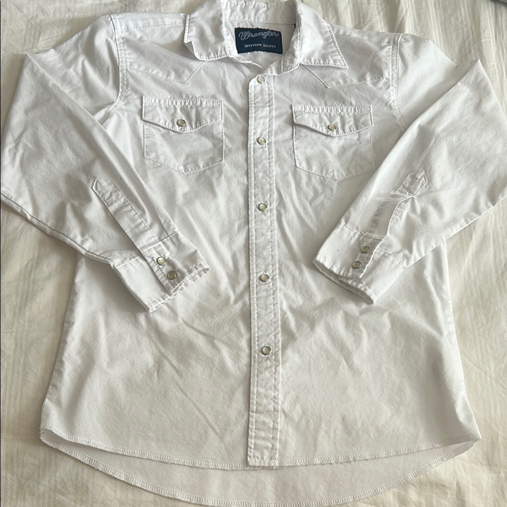 White Wrangler Men's Shirt